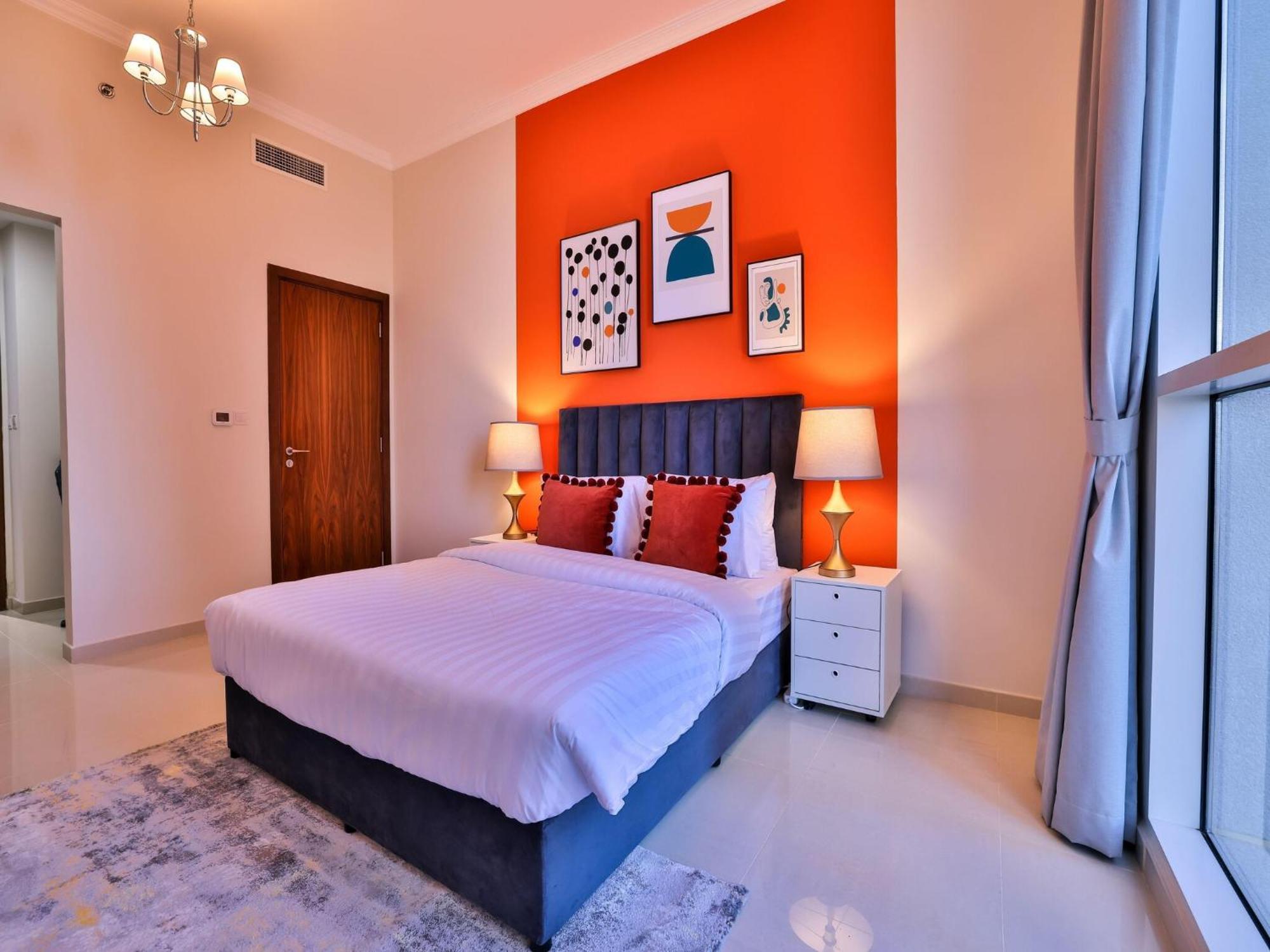 अपार्टमेंट Luxe Near Mall Burj Khalifa Pool Gym Parking Dubai